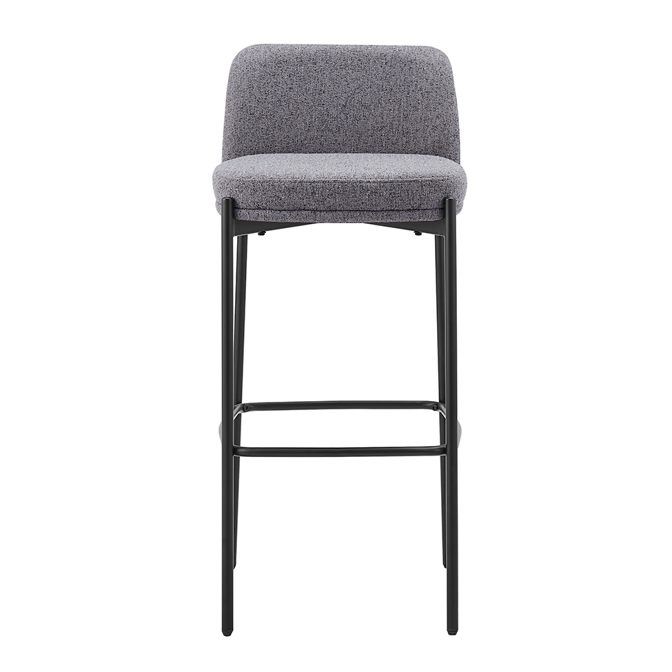 Conjunto com 2 Banquetas Fany Cinza Escuro