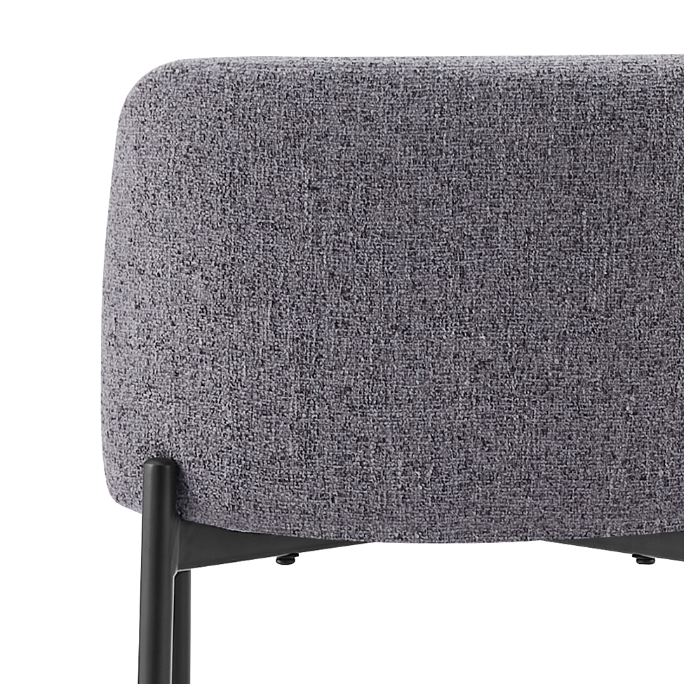 Conjunto com 2 Banquetas Fany Cinza Escuro