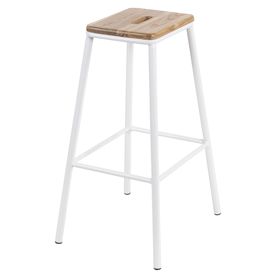 Conjunto com 2 Banquetas Fixas Chamonix Branco