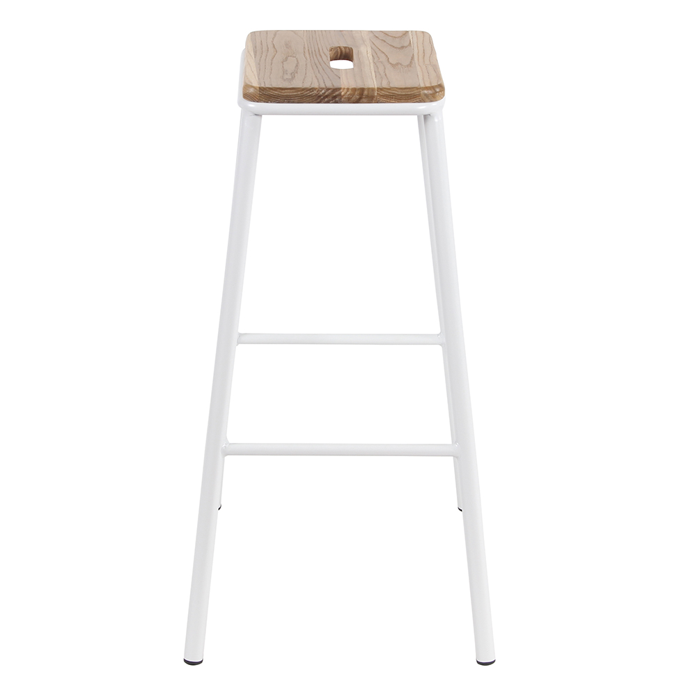 Conjunto com 2 Banquetas Fixas Chamonix Branco