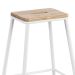 Conjunto com 2 Banquetas Fixas Chamonix Branco