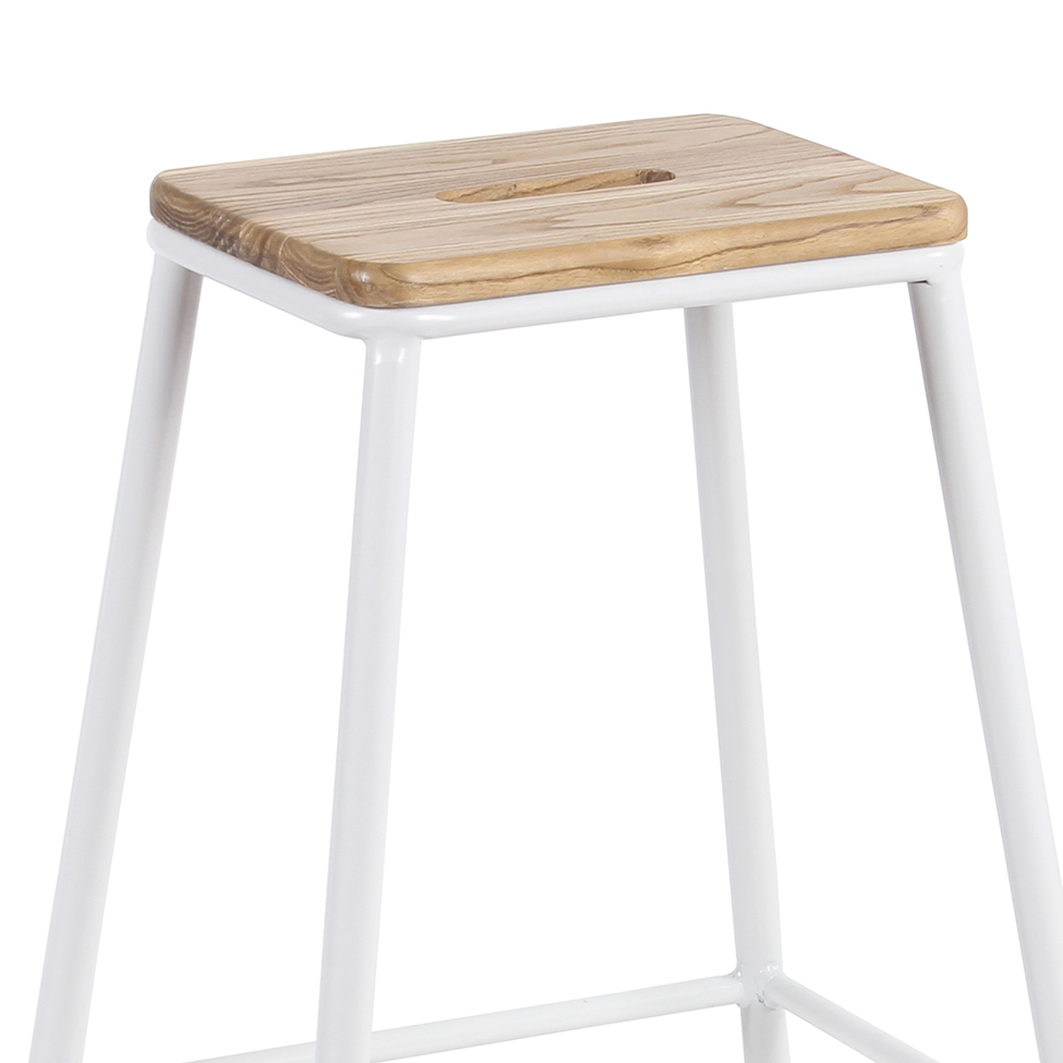 Conjunto com 2 Banquetas Fixas Chamonix Branco
