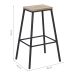 Conjunto com 2 Banquetas Fixas Chamonix Preto