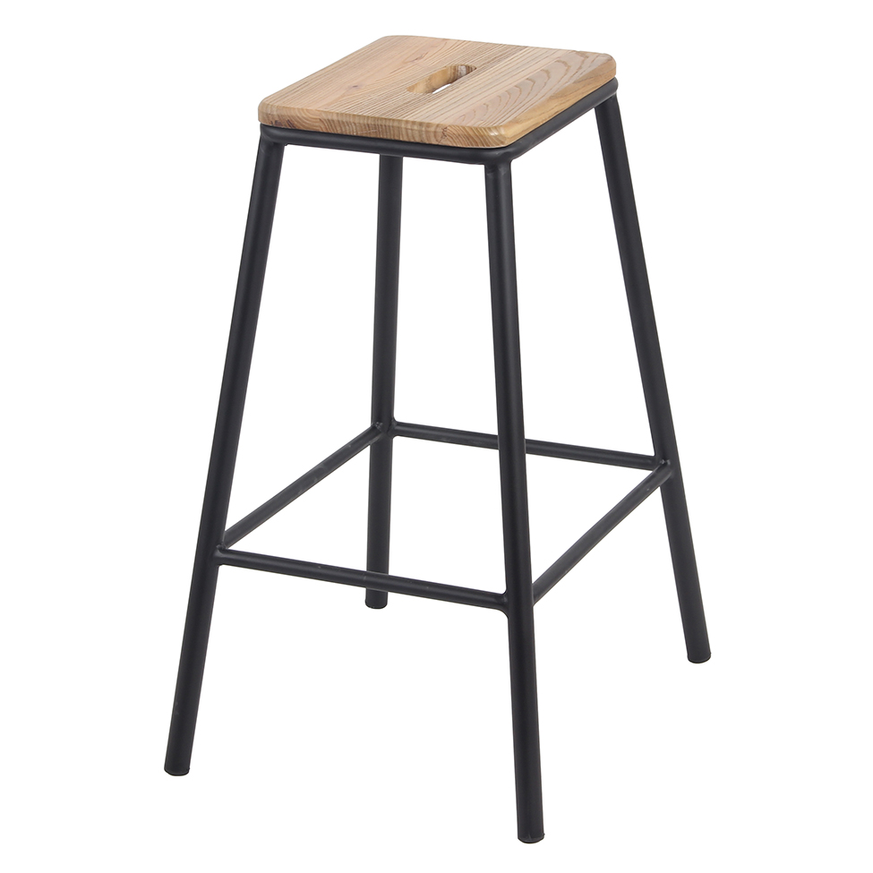 Conjunto com 2 Banquetas Fixas Chamonix Preto