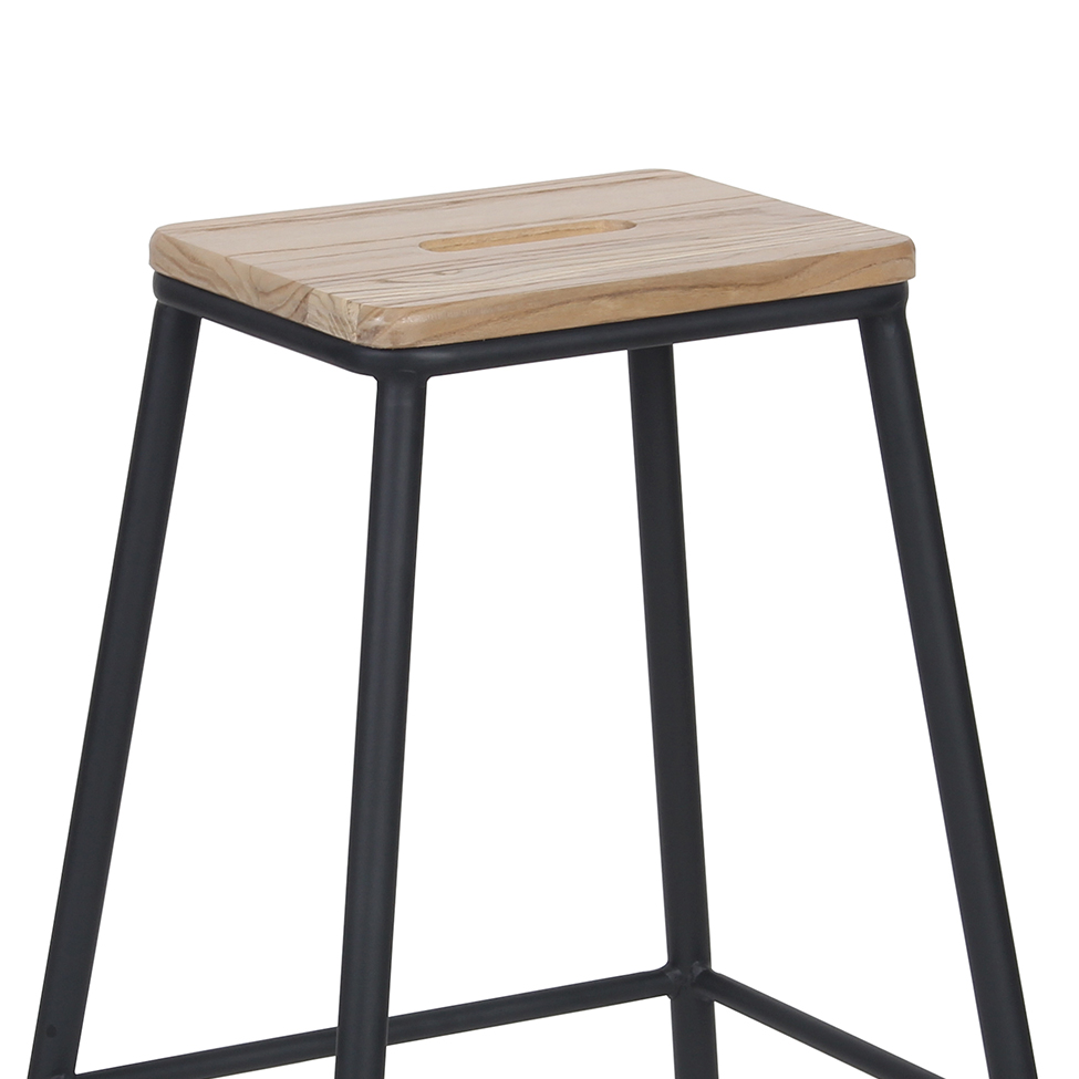 Conjunto com 2 Banquetas Fixas Chamonix Preto