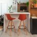 Conjunto com 2 Banquetas Fixas Sheila Coral