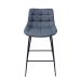 Conjunto com 2 Banquetas Fixas Shelley Cinza Claro