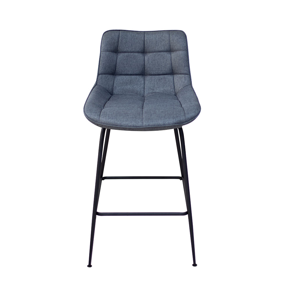Conjunto com 2 Banquetas Fixas Shelley Cinza Claro