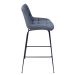Conjunto com 2 Banquetas Fixas Shelley Cinza Claro