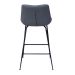 Conjunto com 2 Banquetas Fixas Shelley Cinza Claro
