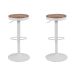 Conjunto com 2 Banquetas Giratórias Bayonne Branco