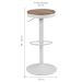 Conjunto com 2 Banquetas Giratórias Bayonne Branco
