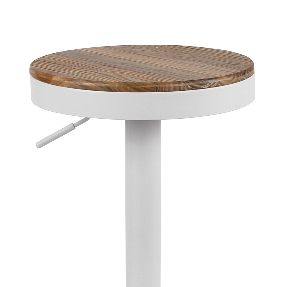Conjunto com 2 Banquetas Giratórias Bayonne Branco