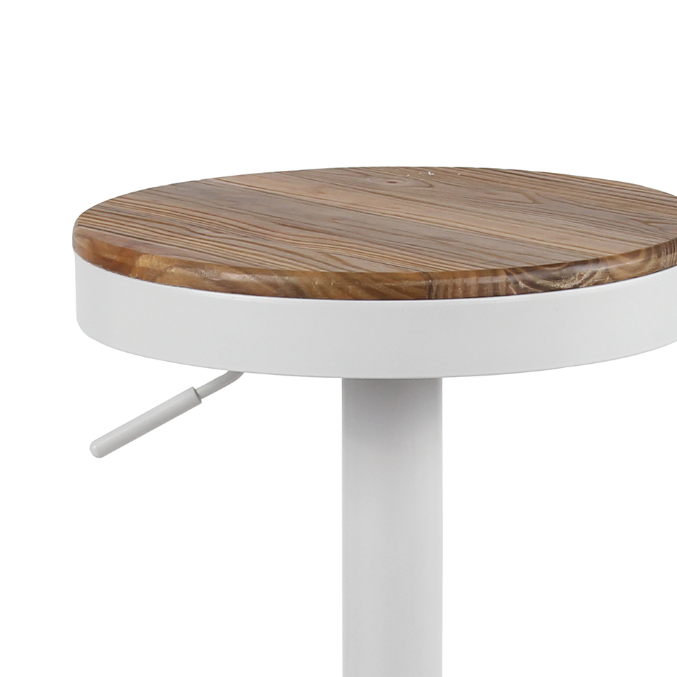 Conjunto com 2 Banquetas Giratórias Bayonne Branco