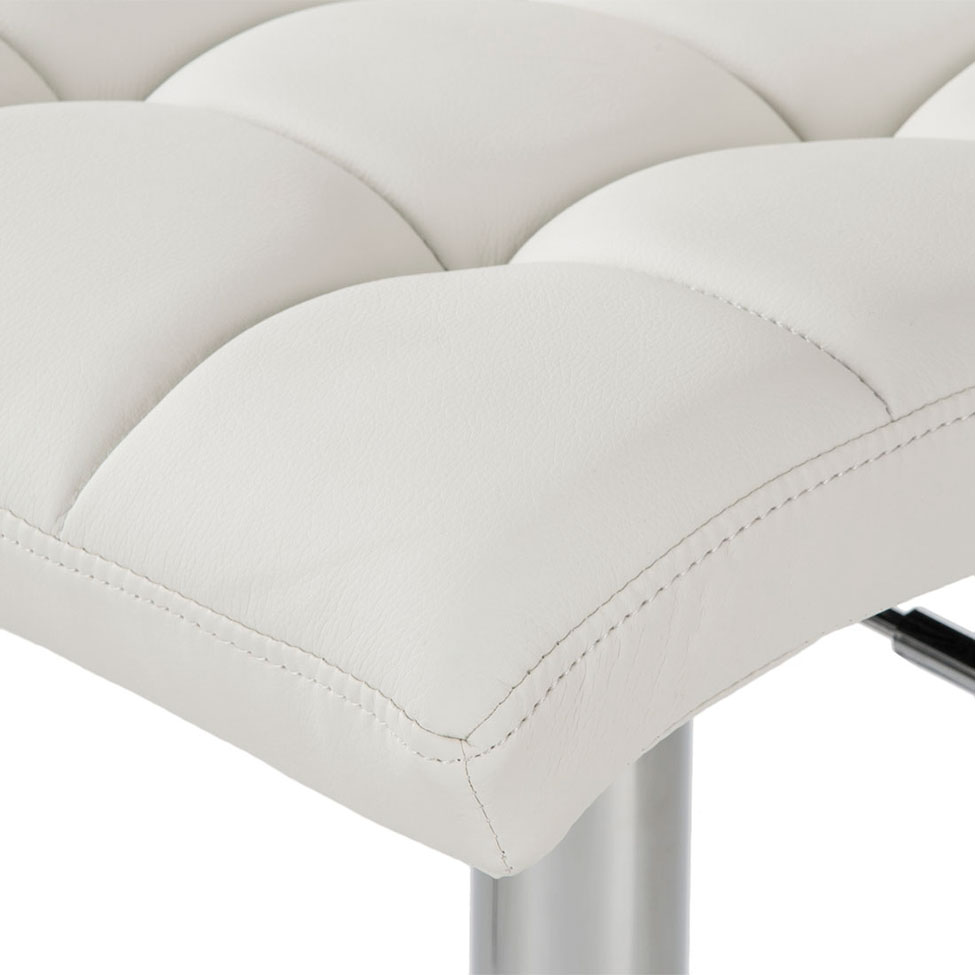 Conjunto com 2 Banquetas Giratórias Fitz Branco