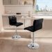 Conjunto com 2 Banquetas Giratórias Fitz Preto