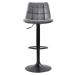Conjunto com 2 Banquetas Giratórias Kinney Cinza