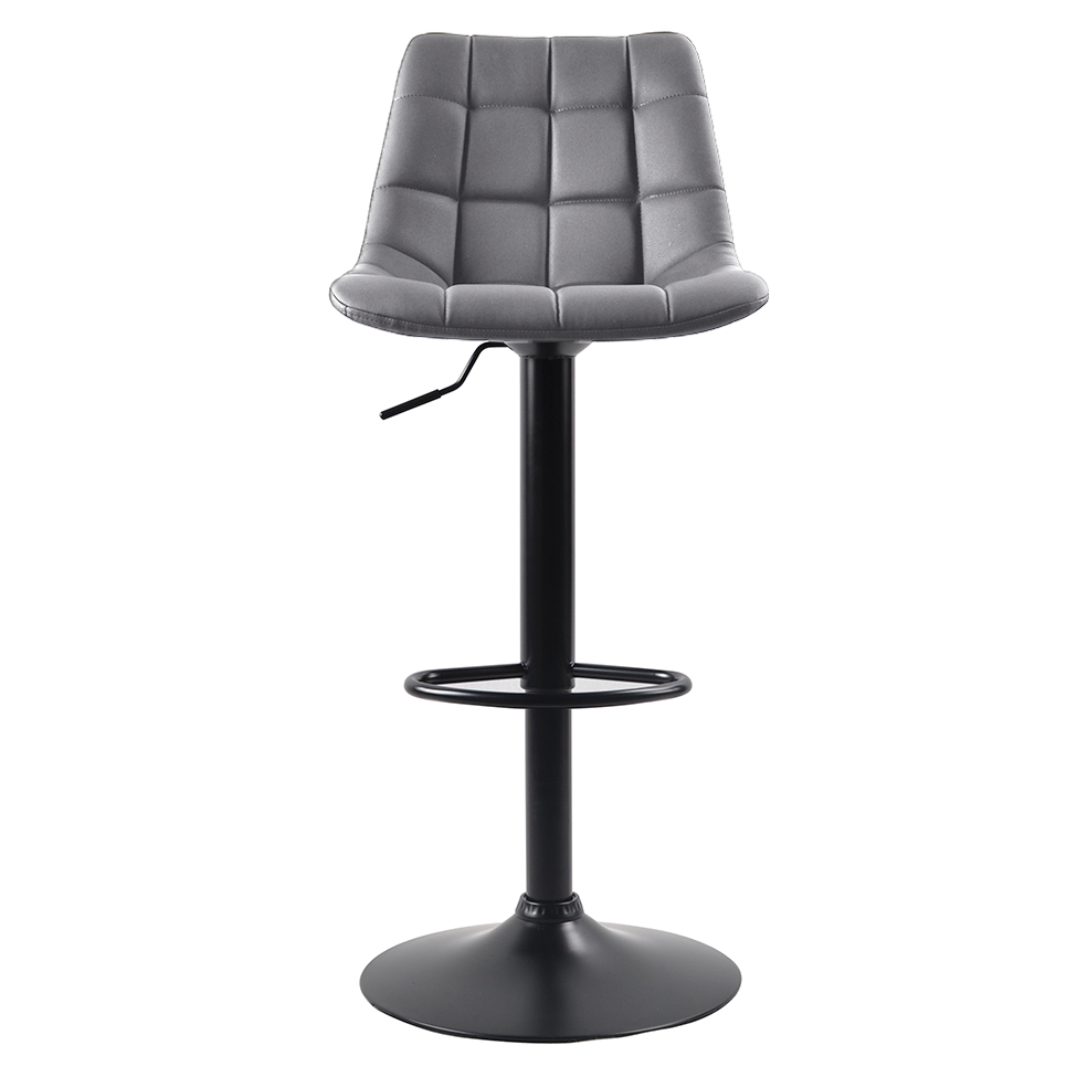 Conjunto com 2 Banquetas Giratórias Kinney Cinza