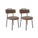 Conjunto com 2 Cadeiras Bock Marrom
