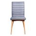 Conjunto com 2 Cadeiras Chambly Cinza Escuro