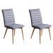 Conjunto com 2 Cadeiras Chambly Cinza Escuro