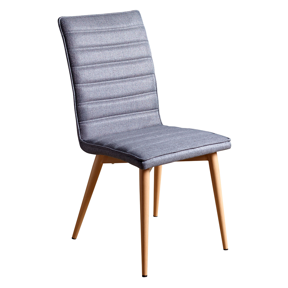 Conjunto com 2 Cadeiras Chambly Cinza Escuro