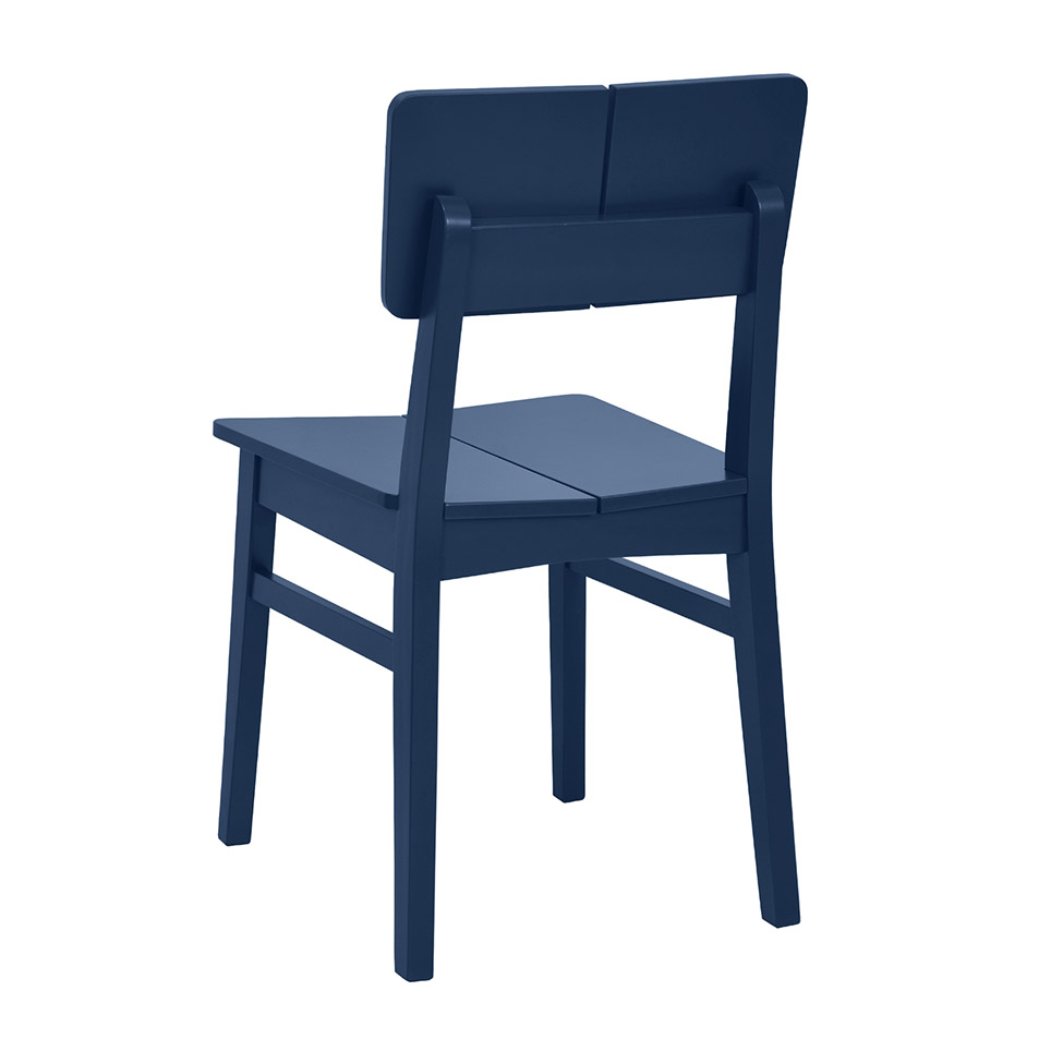 Conjunto com 2 Cadeiras Duo Azul Marinho