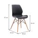 Conjunto com 2 Cadeiras Eames Eiffel Rubi Preto