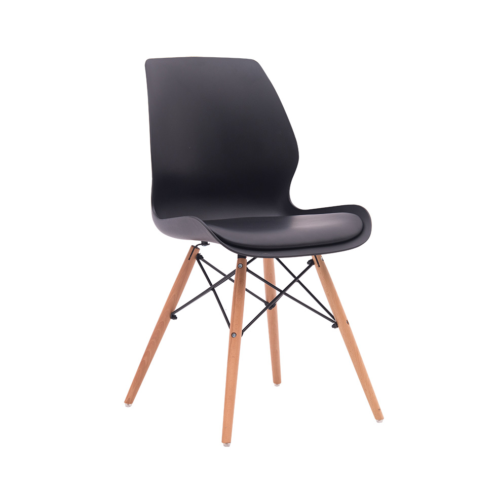 Conjunto com 2 Cadeiras Eames Eiffel Rubi Preto