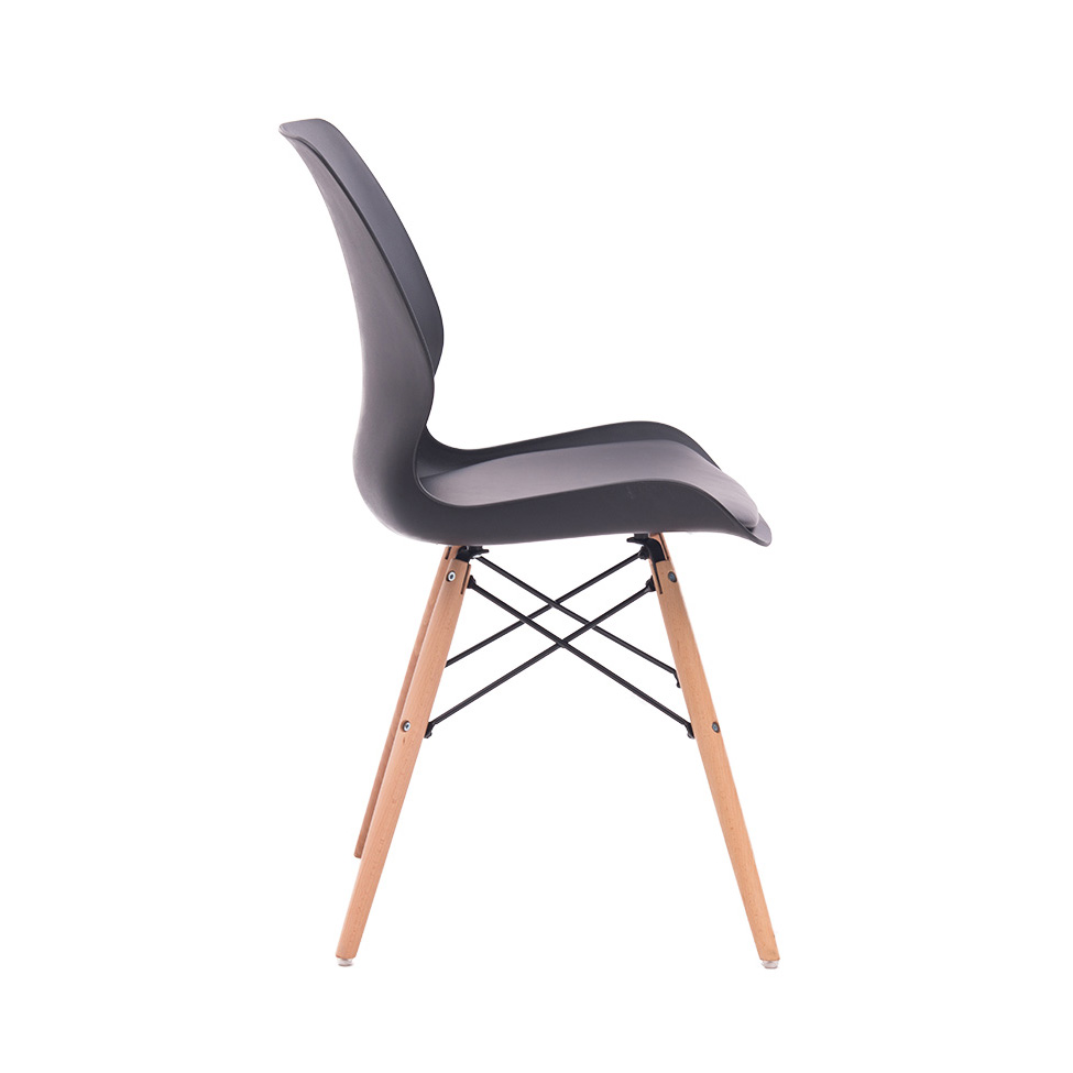 Conjunto com 2 Cadeiras Eames Eiffel Rubi Preto