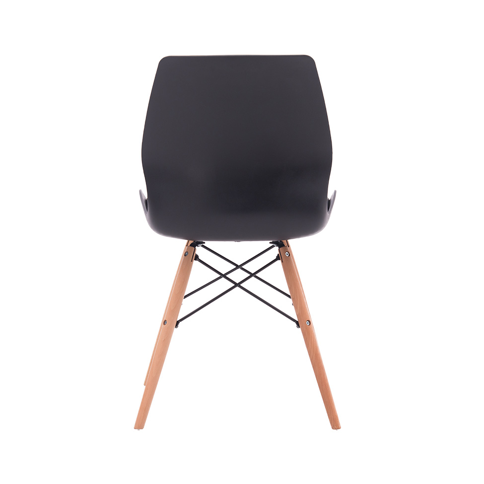 Conjunto com 2 Cadeiras Eames Eiffel Rubi Preto