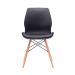 Conjunto com 2 Cadeiras Eames Eiffel Rubi Preto