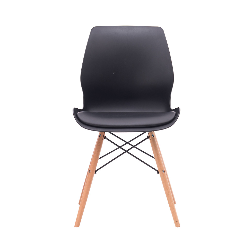 Conjunto com 2 Cadeiras Eames Eiffel Rubi Preto