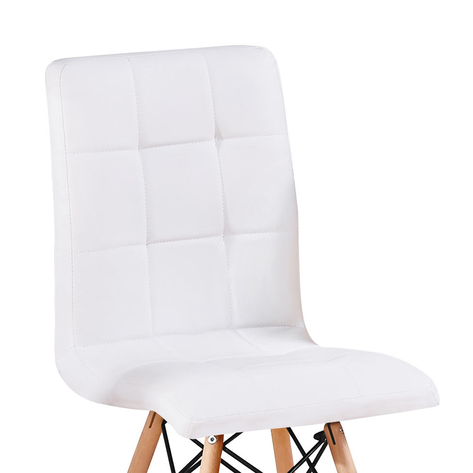 Conjunto com 2 Cadeiras Fitz Eiffel Branco