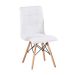 Conjunto com 2 Cadeiras Fitz Eiffel Branco
