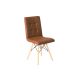 Conjunto com 2 Cadeiras Fitz Eiffel Marrom Whisky