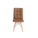 Conjunto com 2 Cadeiras Fitz Eiffel Marrom Whisky