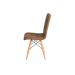 Conjunto com 2 Cadeiras Fitz Eiffel Marrom Whisky