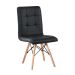 Conjunto com 2 Cadeiras Fitz Eiffel Preto