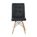 Conjunto com 2 Cadeiras Fitz Eiffel Preto