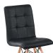 Conjunto com 2 Cadeiras Fitz Eiffel Preto
