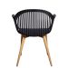 Conjunto com 2 Cadeiras Hilary Preto
