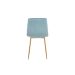 Conjunto com 2 Cadeiras Kendra Azul Verde Água Base Dourada