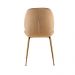 Conjunto com 2 Cadeiras Lille Beetle Marrom Base Dourada