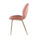 Conjunto com 2 Cadeiras Lille Beetle Rose Base Dourada