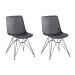 Conjunto com 2 Cadeiras Lindy Eiffel Preto