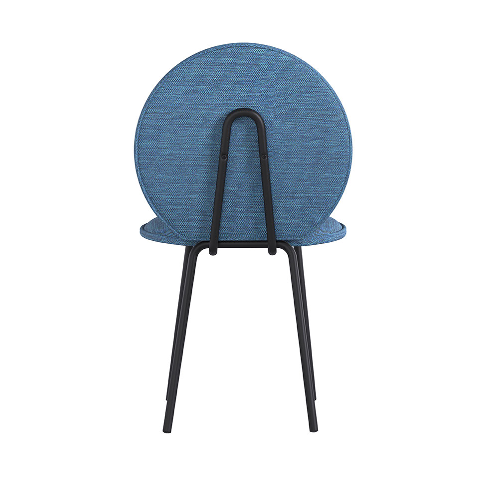Conjunto com 2 Cadeiras Lollipop Azul e Preto