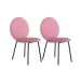 Conjunto com 2 Cadeiras Lollipop Rosa e Preto