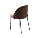 Conjunto com 2 Cadeiras Margaret Bege e Café