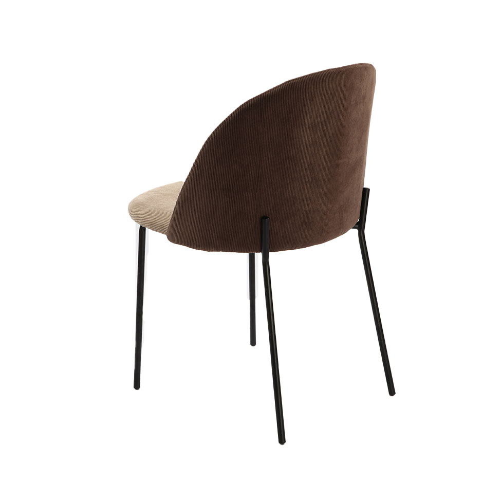 Conjunto com 2 Cadeiras Margaret Bege e Café